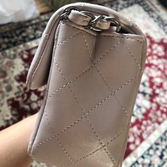 Lavender light purple Chanel Mini rectangular lambskin - Picture 5 of 7